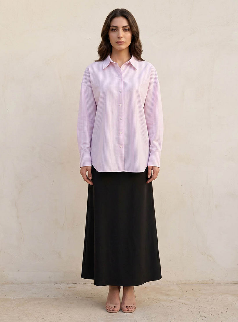 قميص أكسفورد مقلم من أساسيات سبلاش-women-clothing-shirtsandblouses-shirts-image-3