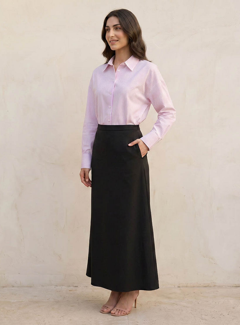 قميص أكسفورد مقلم من أساسيات سبلاش-women-clothing-shirtsandblouses-shirts-image-5