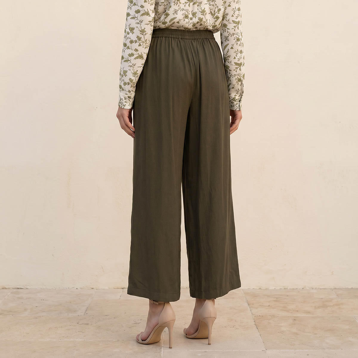 بنطلون بالازو واسع الساق بخصر مرن من سبلاش بيسك-women-clothing-bottoms-trousers-image-4