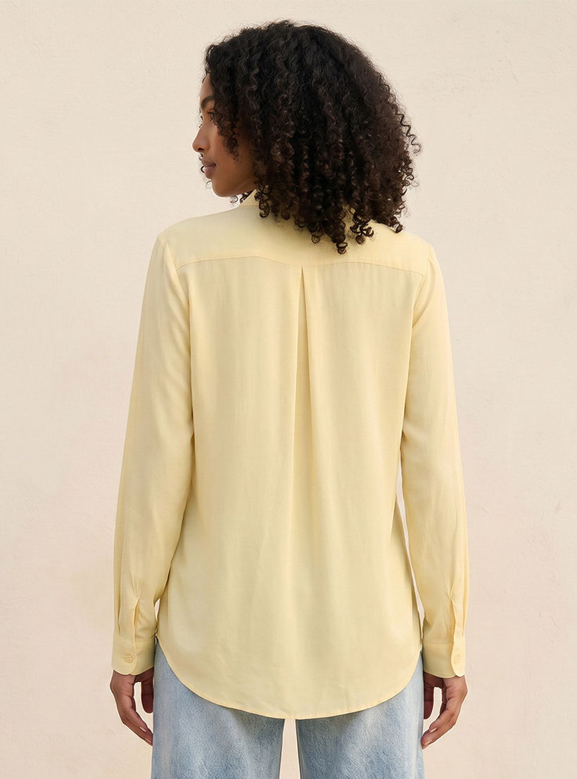 قميص فيسكوز بحواف غير متساوية من سبلاش-women-clothing-shirtsandblouses-shirts-image-4