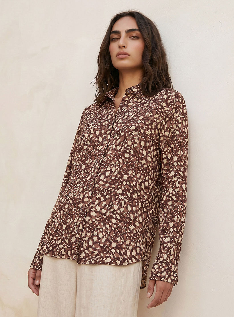 قميص فيسكوز بقصة عادية وطبعات من سبلاش بيسكس-women-clothing-shirtsandblouses-blouses-image-5