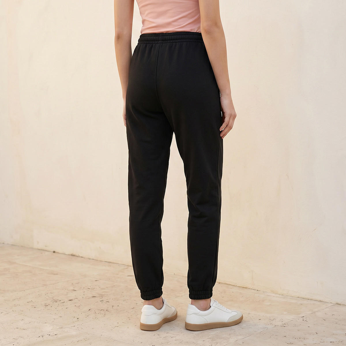 Splash Basic Regular Fit Flexi Waist Joggers-women-clothing-bottoms-joggers-image-4