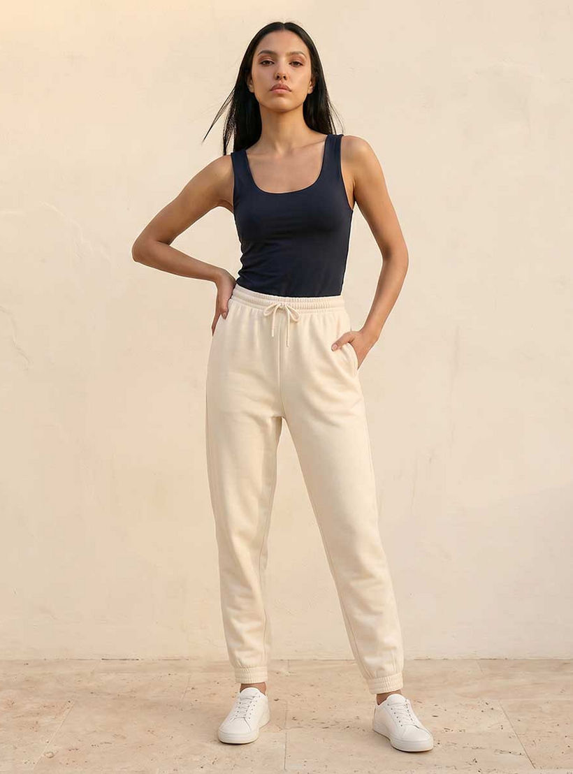 Splash Basic Regular Fit Flexi Waist Joggers-women-clothing-bottoms-joggers-image-3