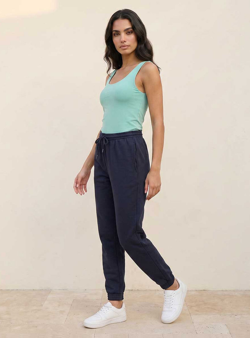 Splash Basic Regular Fit Flexi Waist Joggers-women-clothing-bottoms-joggers-image-5