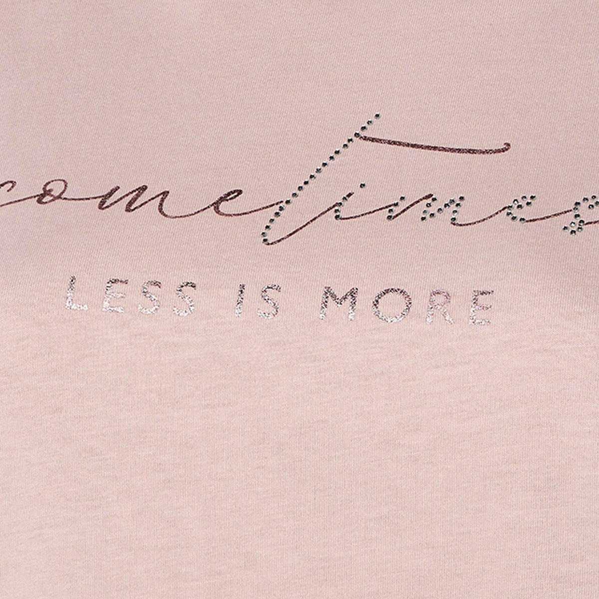 Cotton T-shirt with Slogan Print-women-clothing-tshirts-image-2