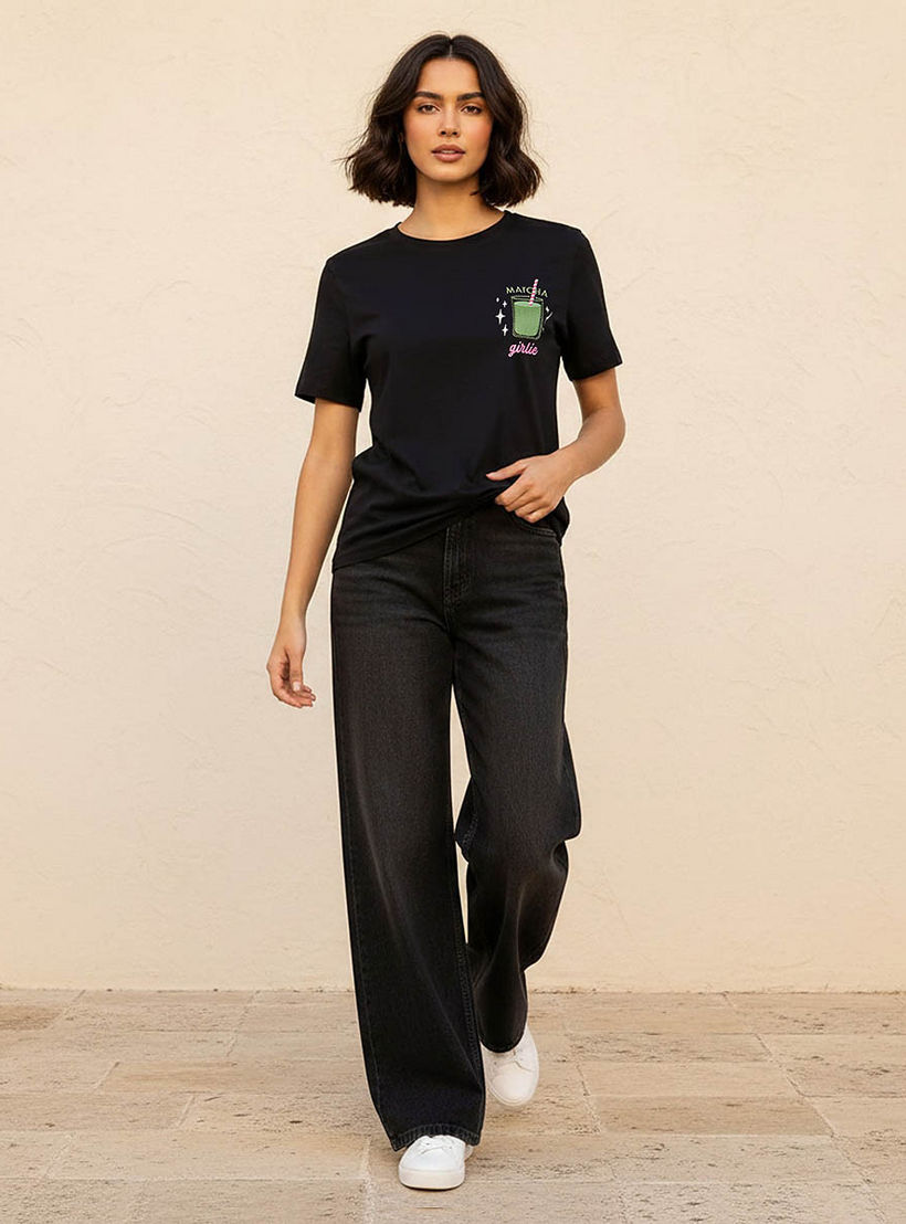 تيشيرت قطن مطرز-women-clothing-tshirts-image-3