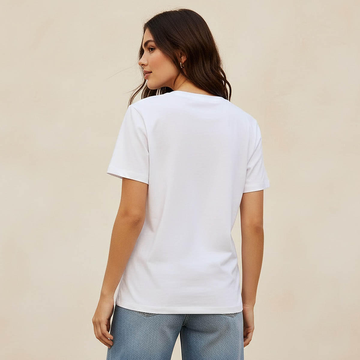 تيشيرت قطن بقصة عادية وطبعات-women-clothing-tshirts-image-4