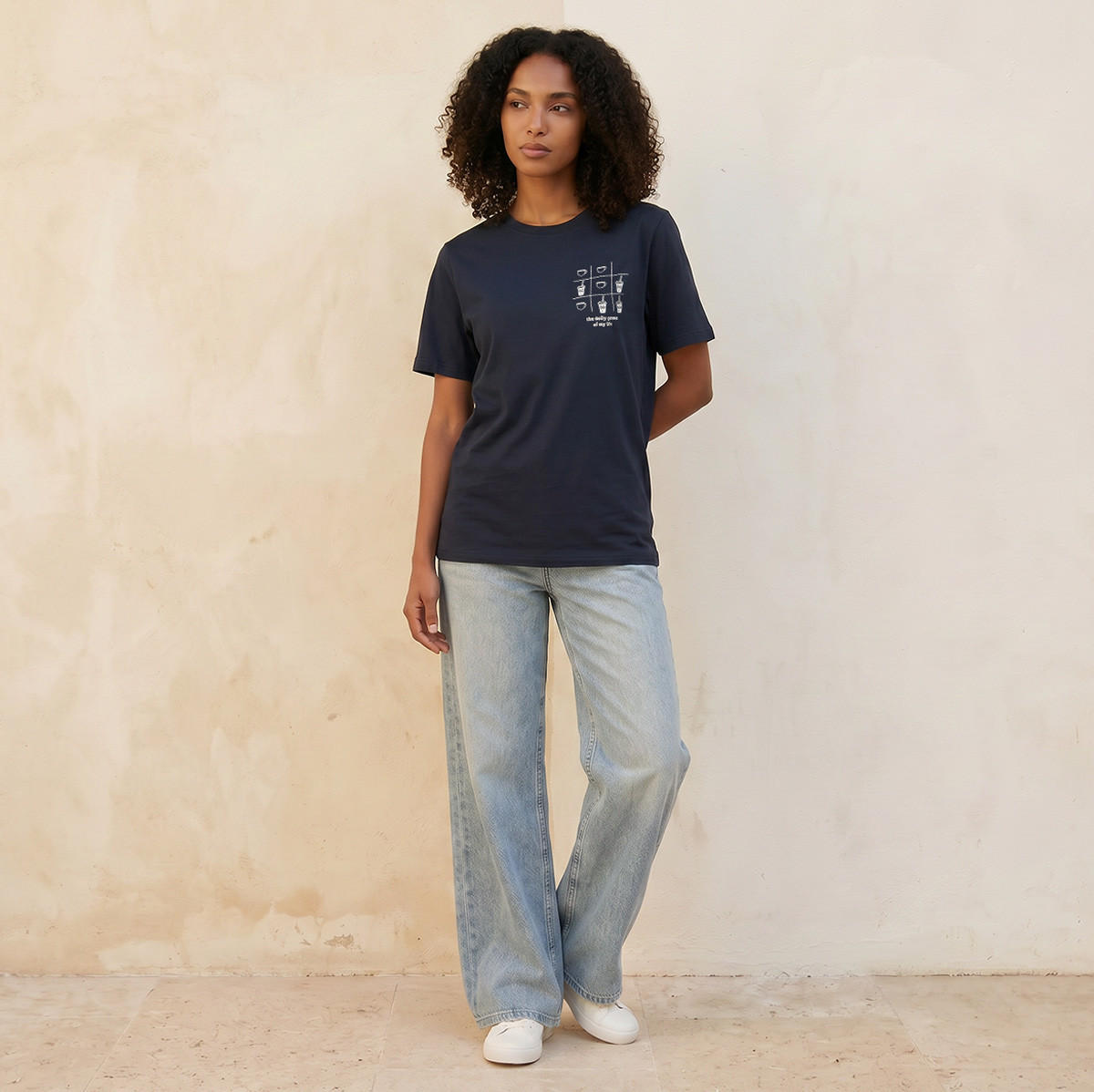 تيشيرت قطن بطبعات من أساسيات سبلاش-women-clothing-tshirts-image-3