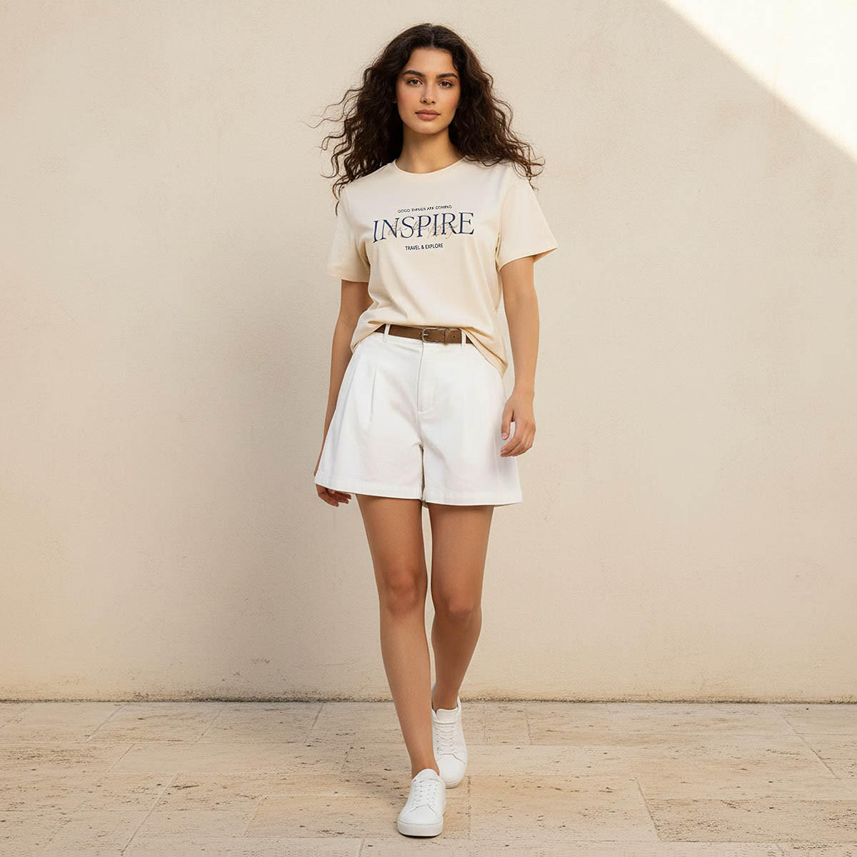 تيشيرت قطن بقصة عادية وطبعات-women-clothing-tshirts-image-3