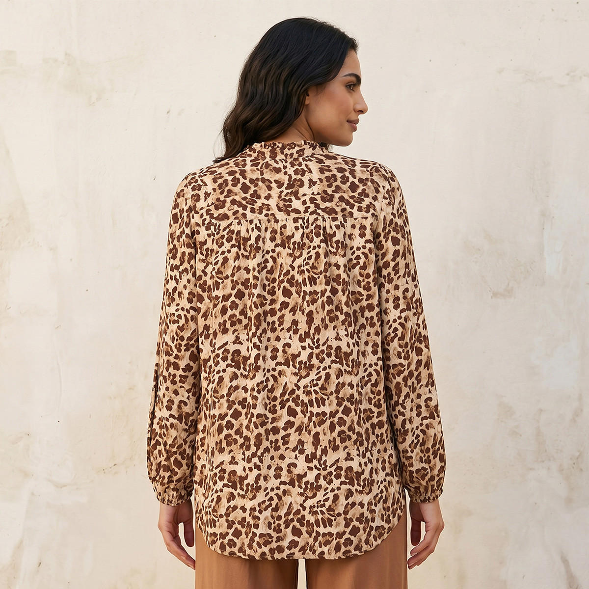 Splash Basic Viscose Top Animal Print-women-clothing-shirtsandblouses-blouses-image-4