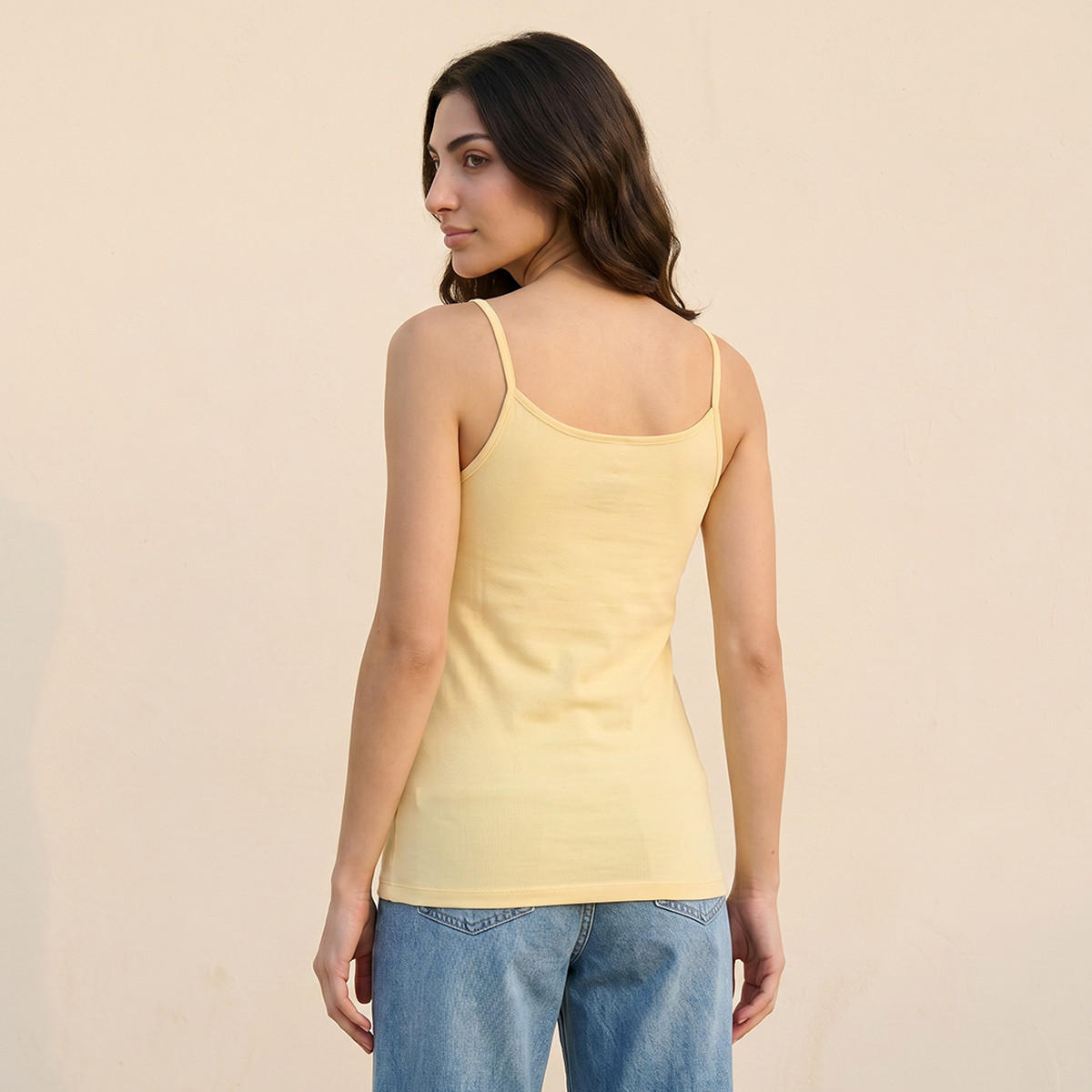 Splash Basic Slim Fit Top with Spaghetti Straps-women-clothing-tshirts-image-4