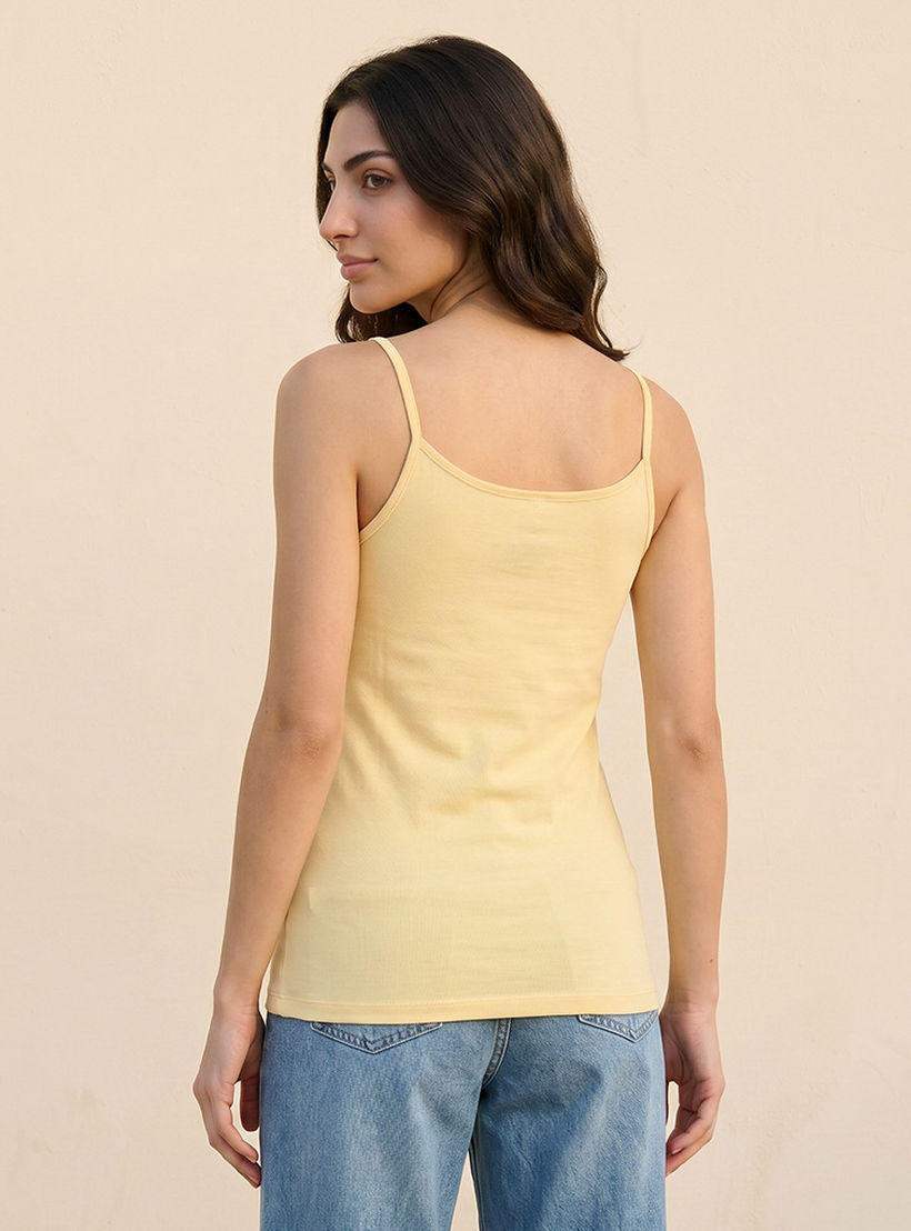 Splash Basic Slim Fit Top with Spaghetti Straps-women-clothing-tshirts-image-4