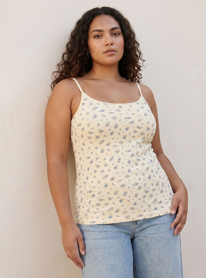 بلوزة بقصة سليم وحمالات رفيعة من سبلاش بيسك-women-clothing-tshirts-image-5