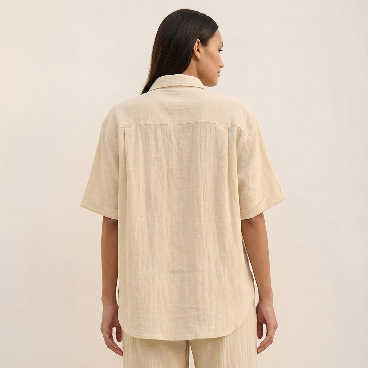 Splash Basic Shirt with Hidden Placket-women-clothing-shirtsandblouses-shirts-image-4