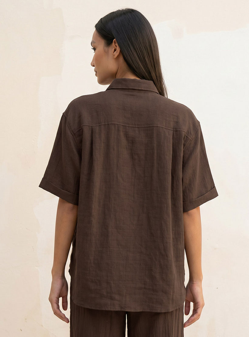 Splash Basic Shirt with Hidden Placket-women-clothing-shirtsandblouses-shirts-image-4
