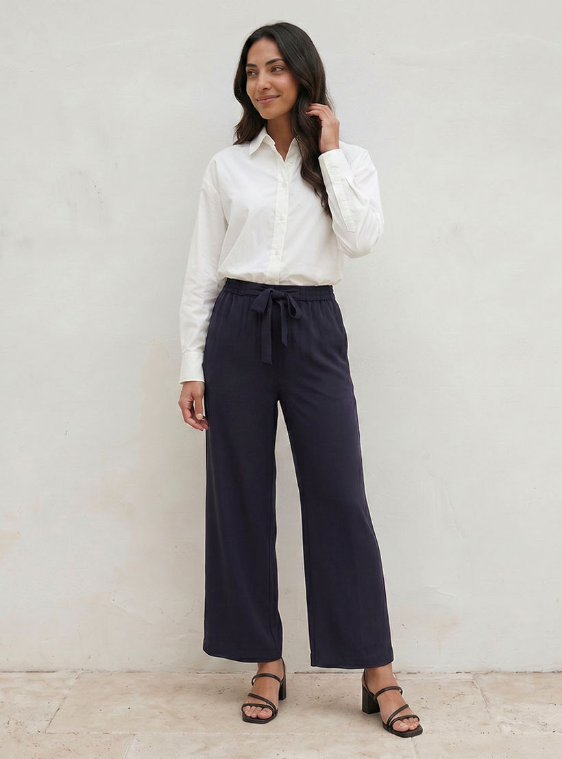 Splash Basic Oversized Shirt with High Low Hem-women-clothing-shirtsandblouses-shirts-image-3