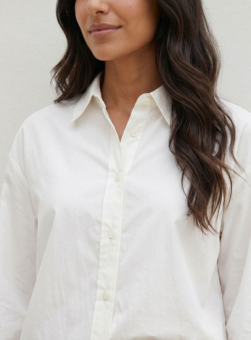 Splash Basic Oversized Shirt with High Low Hem-women-clothing-shirtsandblouses-shirts-image-6