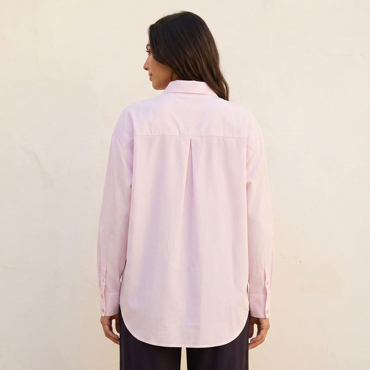Splash Basic Striped Shirt-women-clothing-shirtsandblouses-shirts-image-4