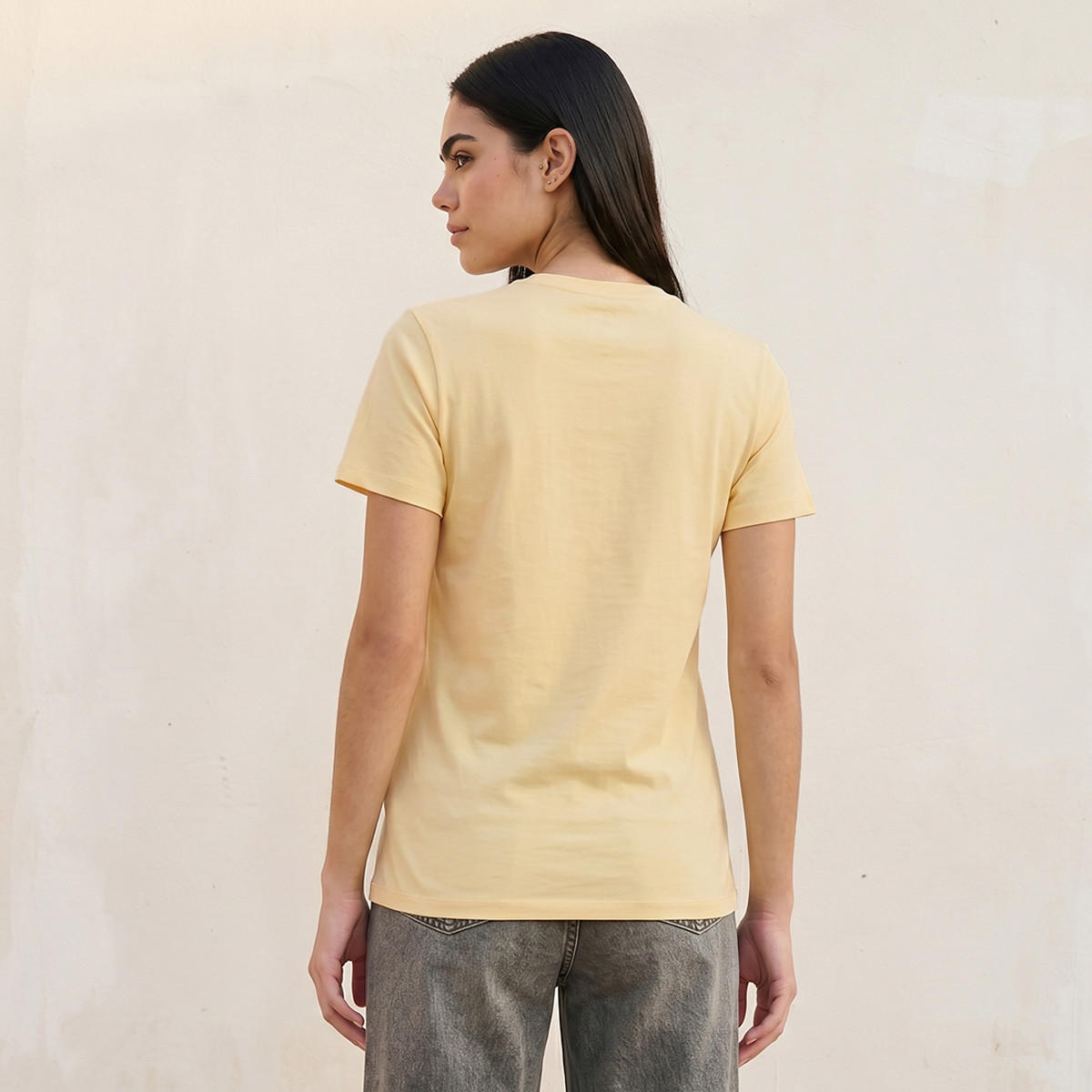 تيشيرت بقصة سليم من سبلاش بيسك-women-clothing-tshirts-image-5