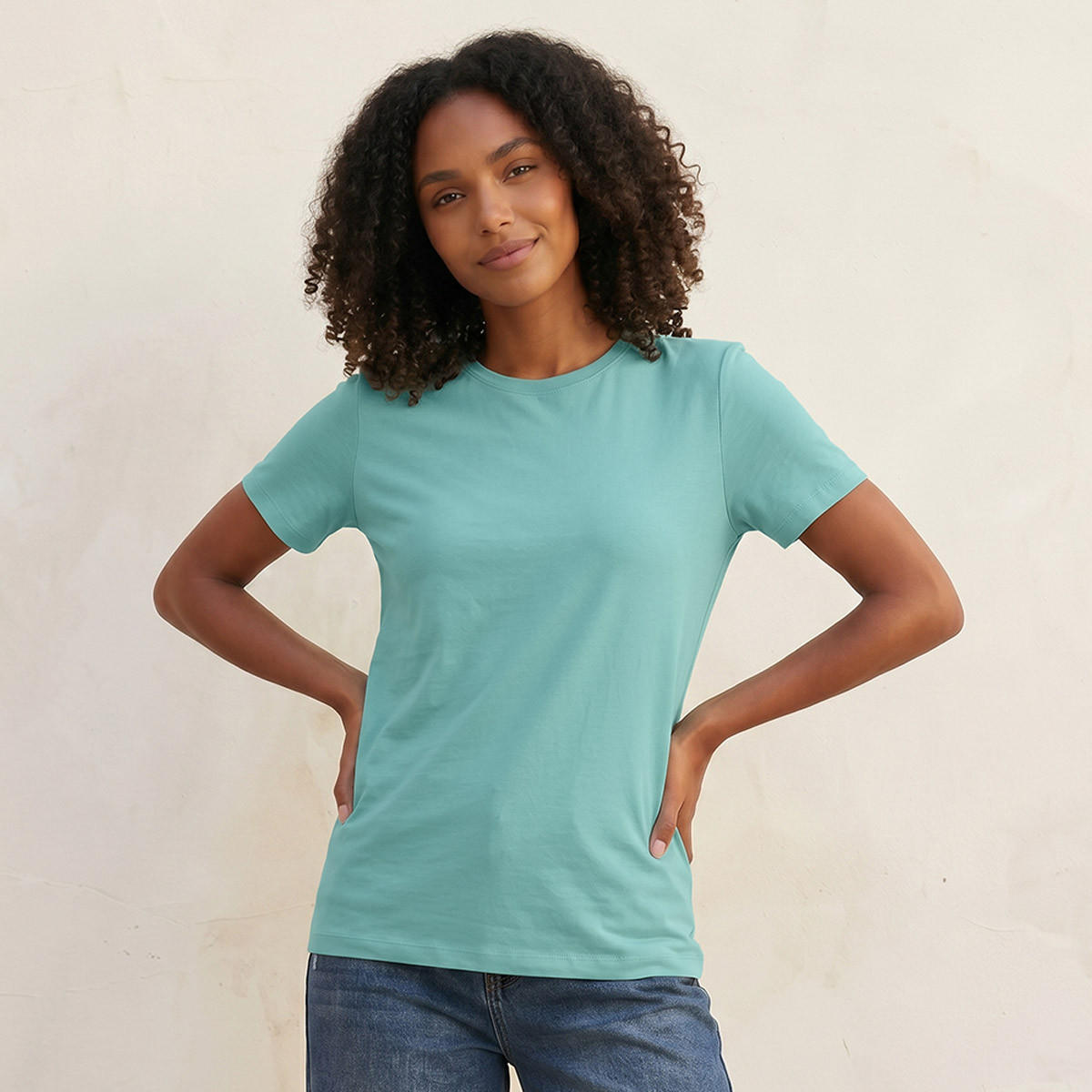 تيشيرت بقصة سليم من سبلاش بيسك-women-clothing-tshirts-image-1