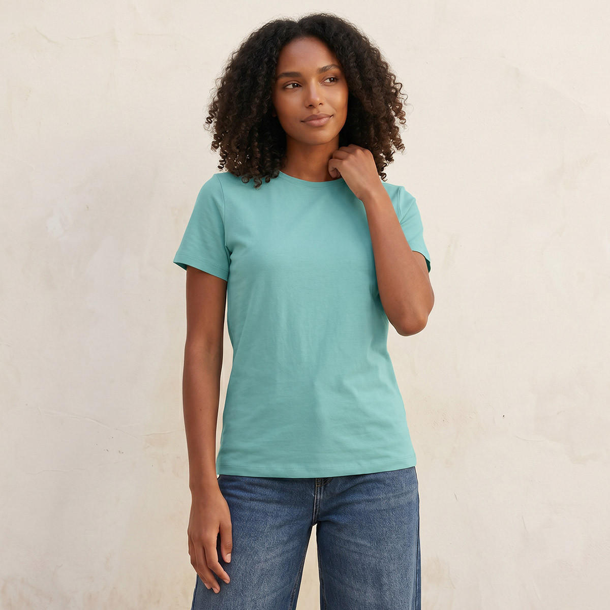 تيشيرت بقصة سليم من سبلاش بيسك-women-clothing-tshirts-image-5