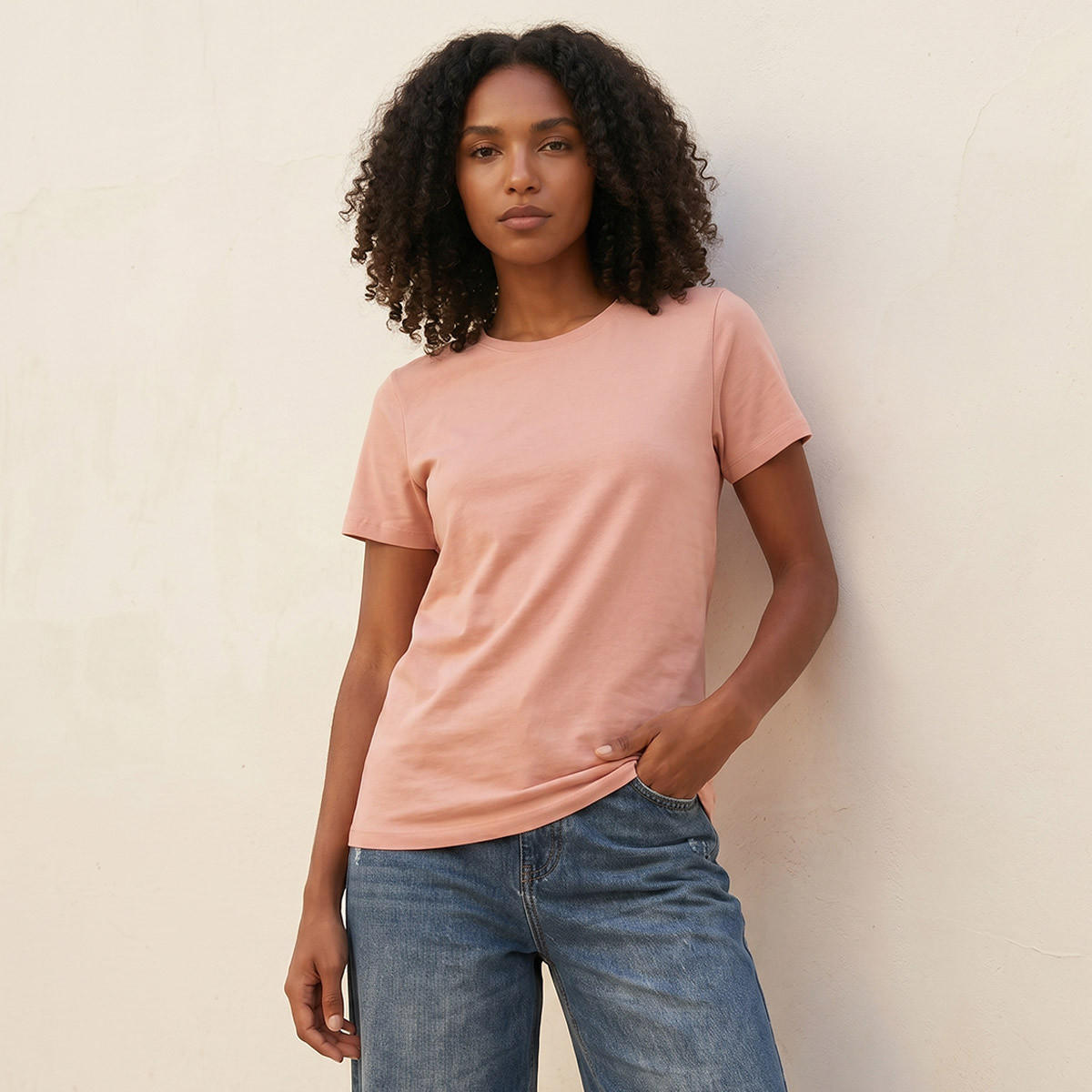 تيشيرت بقصة سليم من سبلاش بيسك-women-clothing-tshirts-image-1