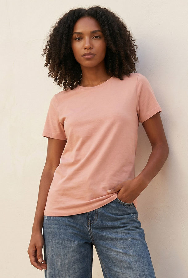تيشيرت بقصة سليم من سبلاش بيسك-women-clothing-tshirts-image-1