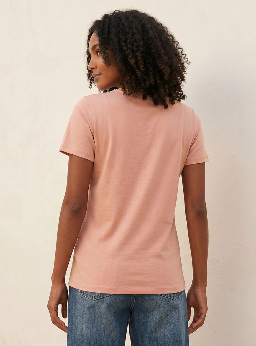 تيشيرت بقصة سليم من سبلاش بيسك-women-clothing-tshirts-image-4