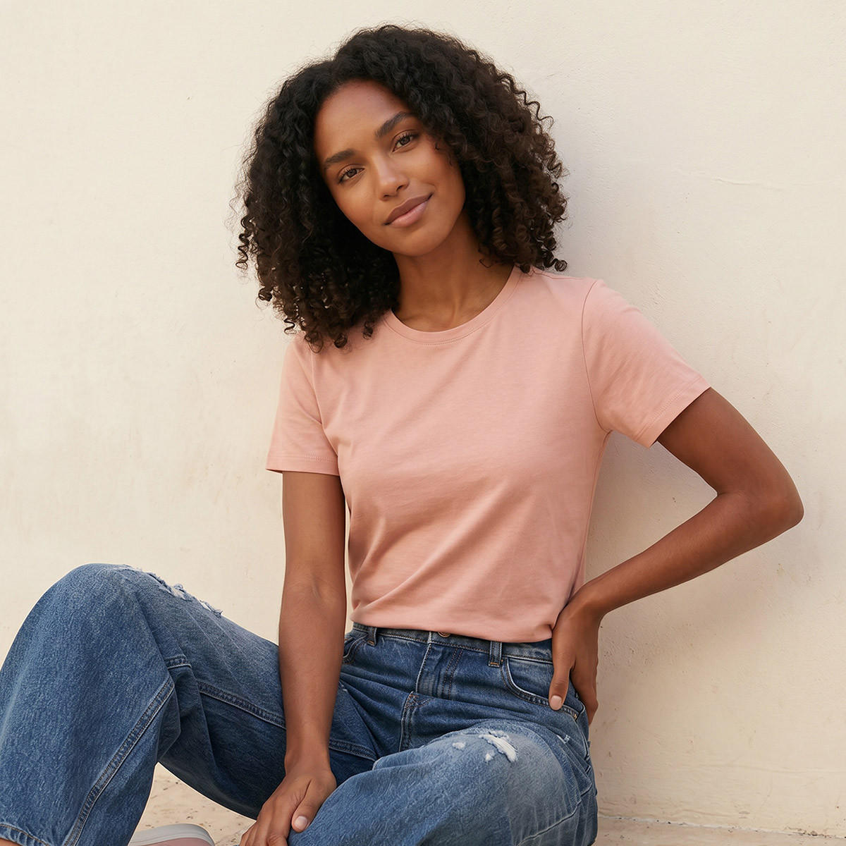تيشيرت بقصة سليم من سبلاش بيسك-women-clothing-tshirts-image-6