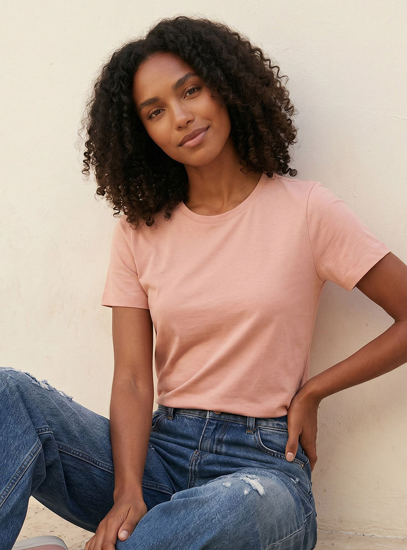 تيشيرت بقصة سليم من سبلاش بيسك-women-clothing-tshirts-image-6
