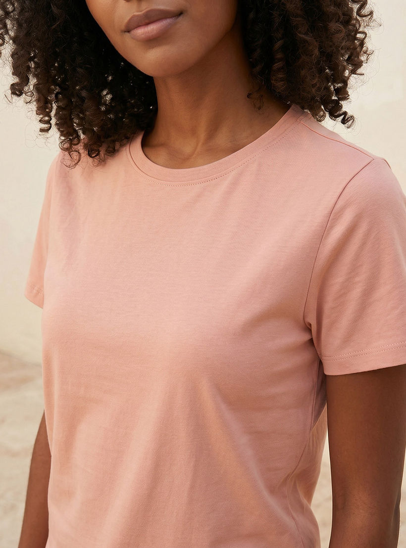 تيشيرت بقصة سليم من سبلاش بيسك-women-clothing-tshirts-image-7