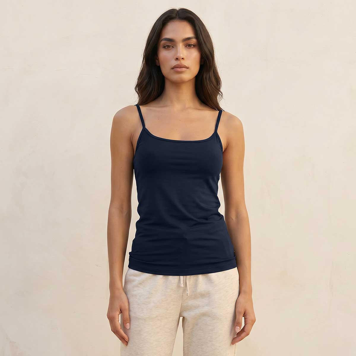 قميص داخلي بقصة عادية وحمالات رفيعة من سبلاش بيسك-women-clothing-tshirts-image-1