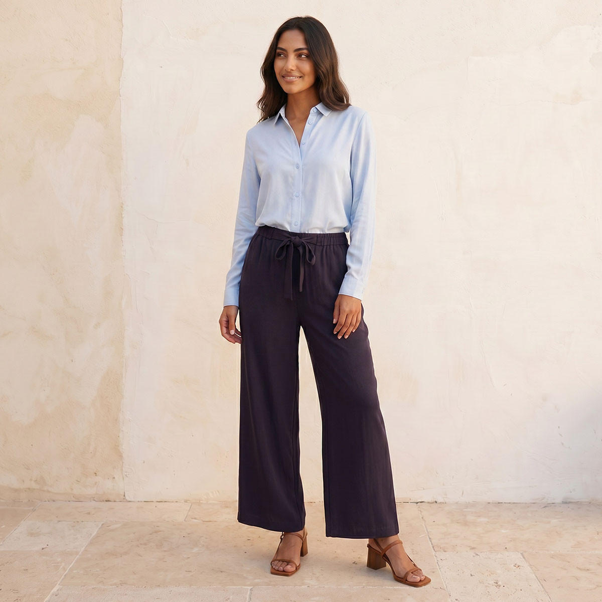 قميص فيسكوز أنيق بكسرة خلفية من سبلاش-women-clothing-shirtsandblouses-shirts-image-3