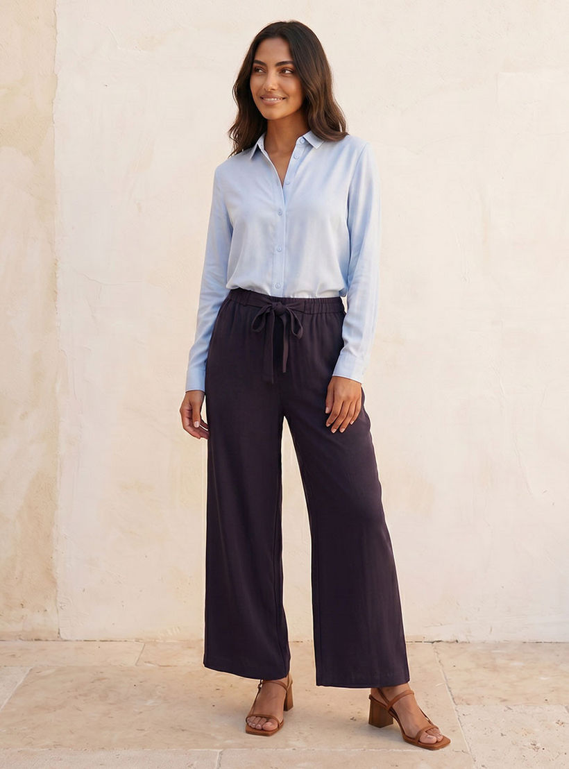 قميص فيسكوز أنيق بكسرة خلفية من سبلاش-women-clothing-shirtsandblouses-shirts-image-3