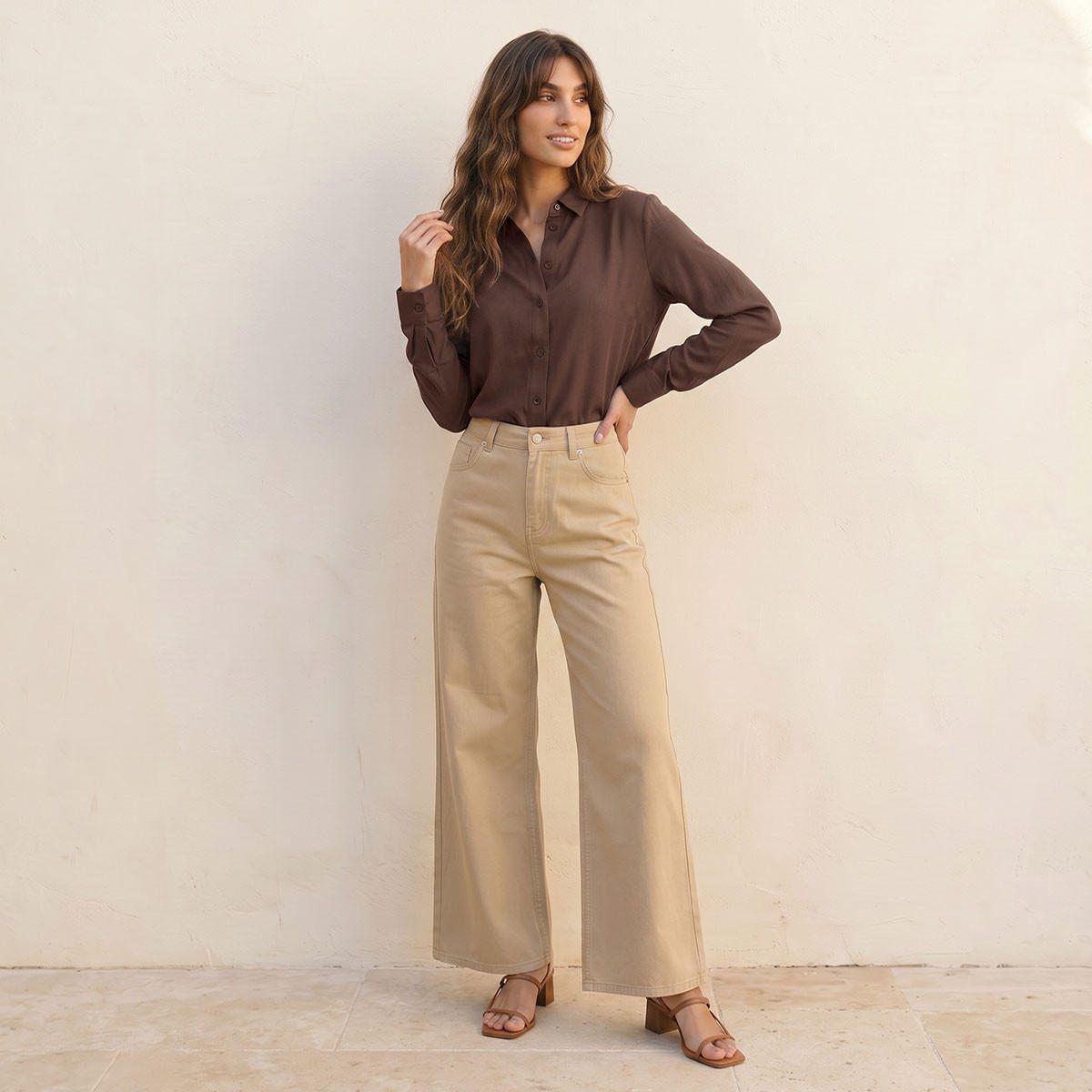 قميص فيسكوز أنيق بكسرة خلفية من سبلاش-women-clothing-shirtsandblouses-shirts-image-3