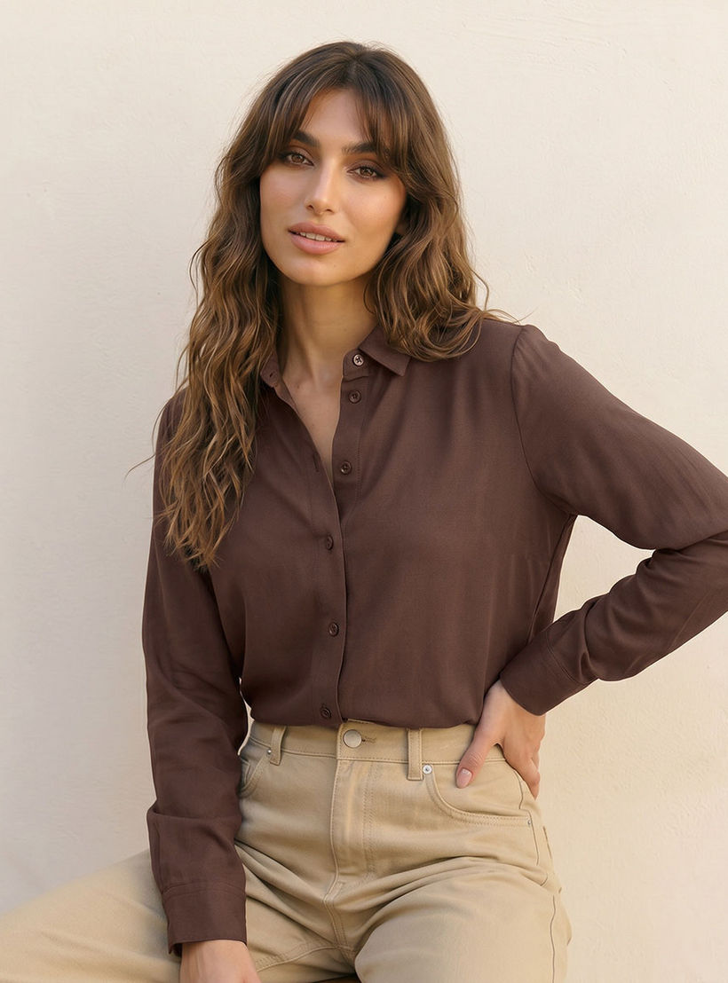 قميص فيسكوز أنيق بكسرة خلفية من سبلاش-women-clothing-shirtsandblouses-shirts-image-6