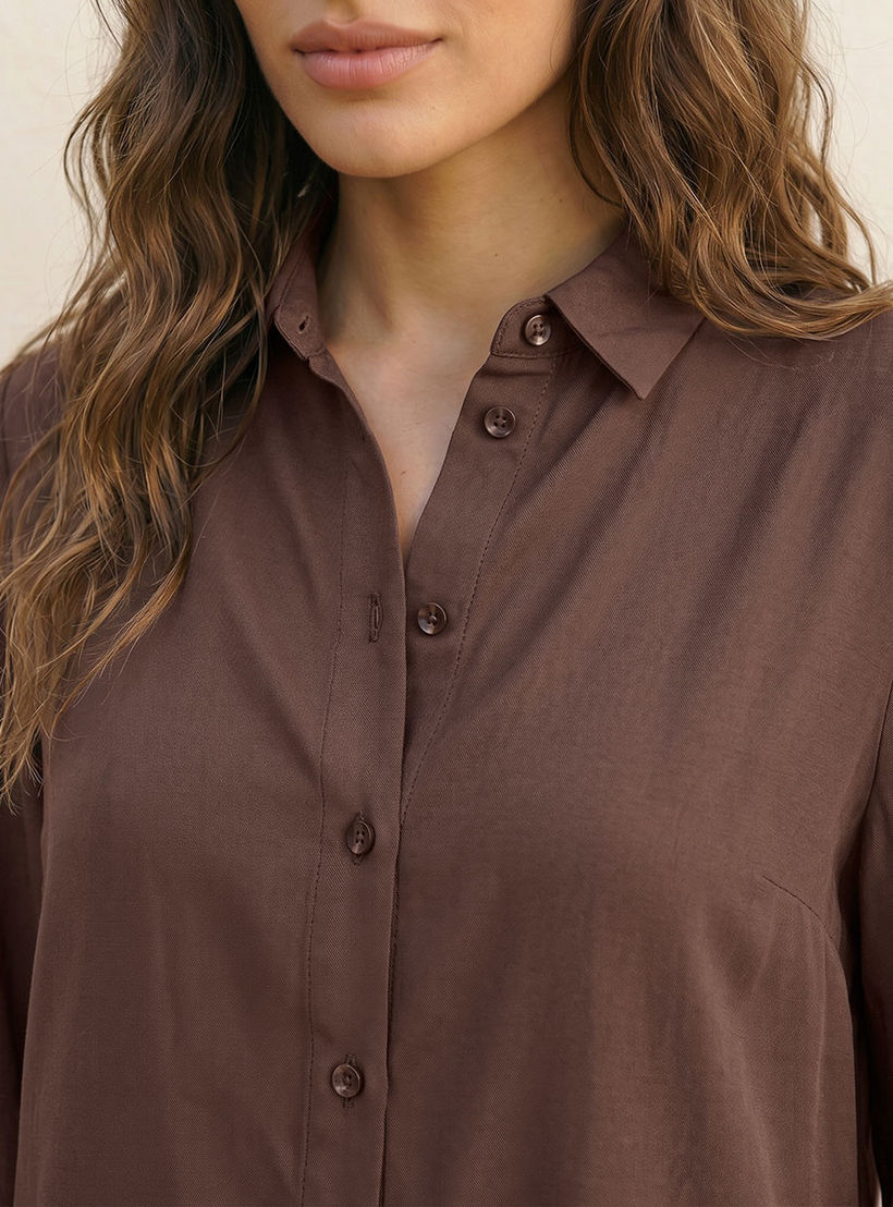 قميص فيسكوز أنيق بكسرة خلفية من سبلاش-women-clothing-shirtsandblouses-shirts-image-7