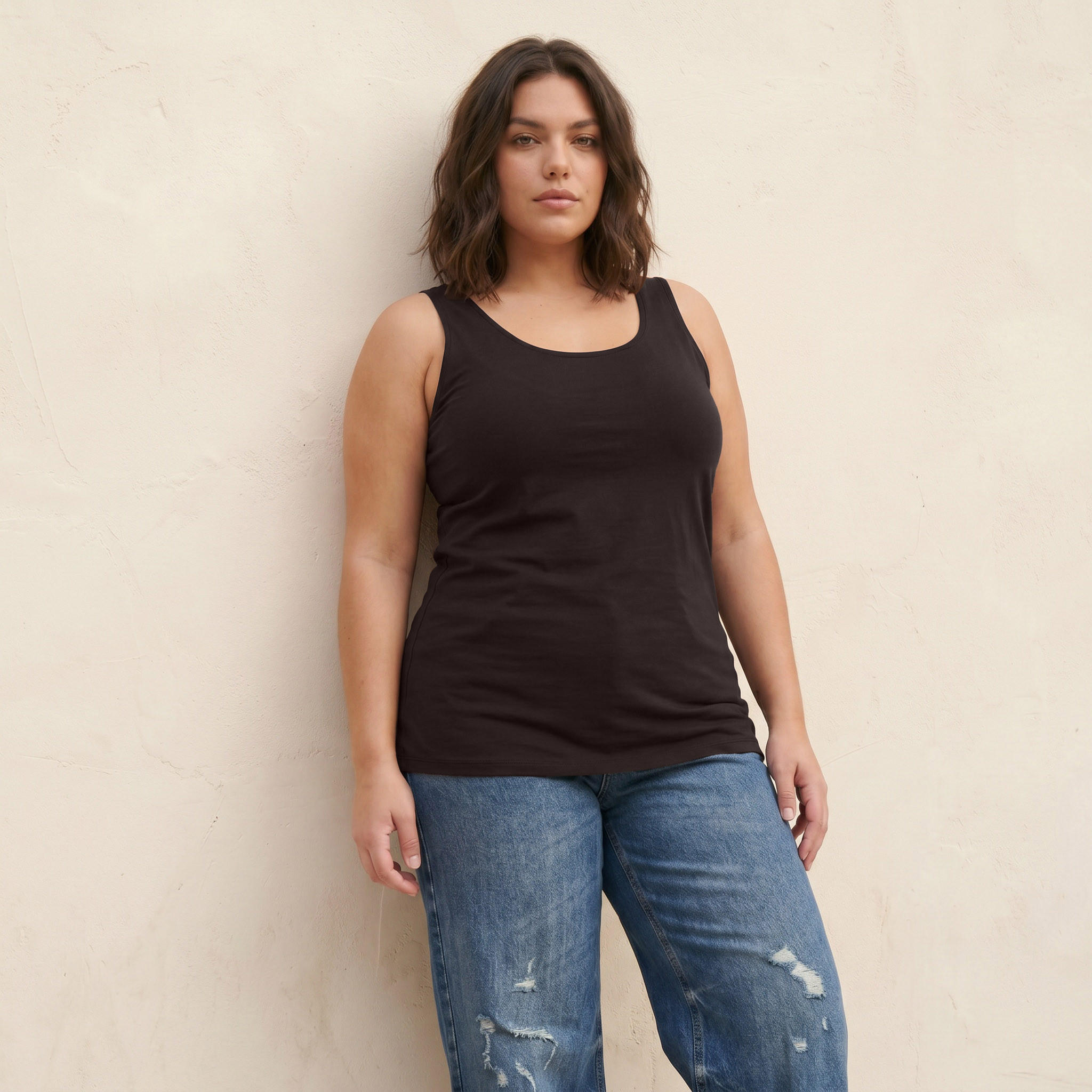 Splash Basic Tank Top with Scoop Neck-women-clothing-tshirts-image-1