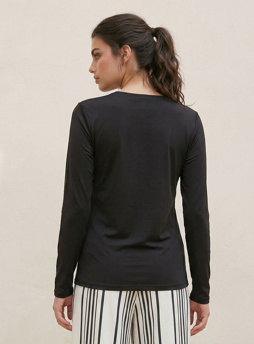 تيشيرت بقصة عادية من سبلاش بيسك-women-clothing-tshirts-image-4