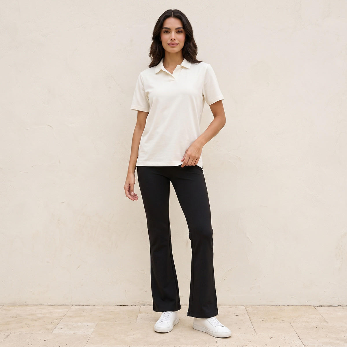 تيشيرت بولو بياقة مضلعة من سبلاش بيسك-women-clothing-tshirts-image-3