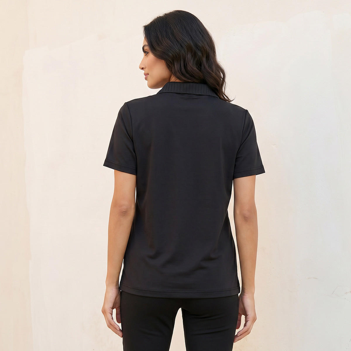 تيشيرت بولو بياقة مضلعة من سبلاش بيسك-women-clothing-tshirts-image-4