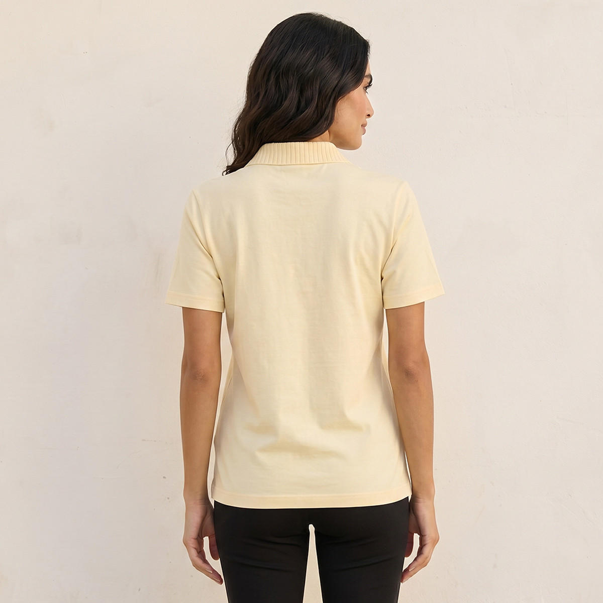 تيشيرت بولو بياقة مضلعة من سبلاش بيسك-women-clothing-tshirts-image-4