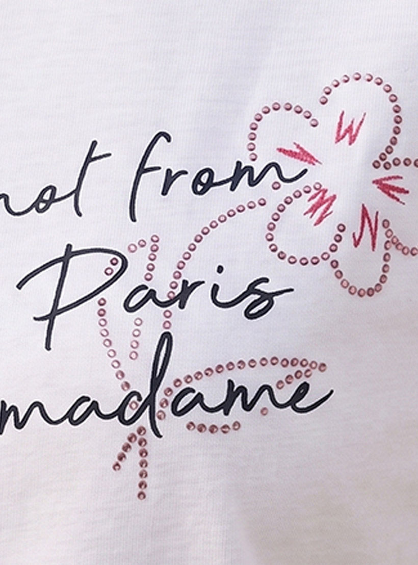 تيشيرت قطن أساسي بطبعة من سبلاش-women-clothing-tshirts-image-2