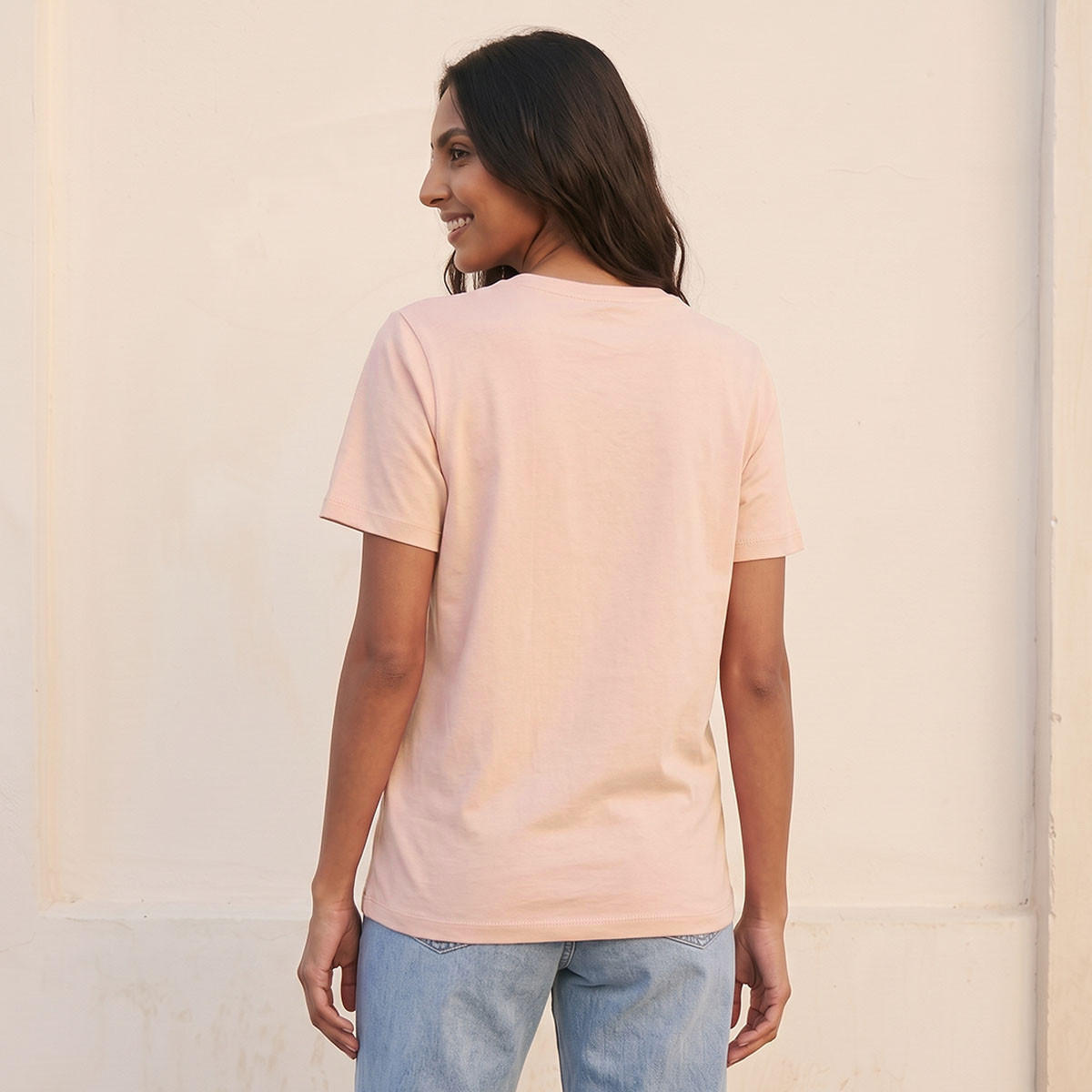 تيشيرت قطن بطبعات شعار من سبلاش بيزيك-women-clothing-tshirts-image-4