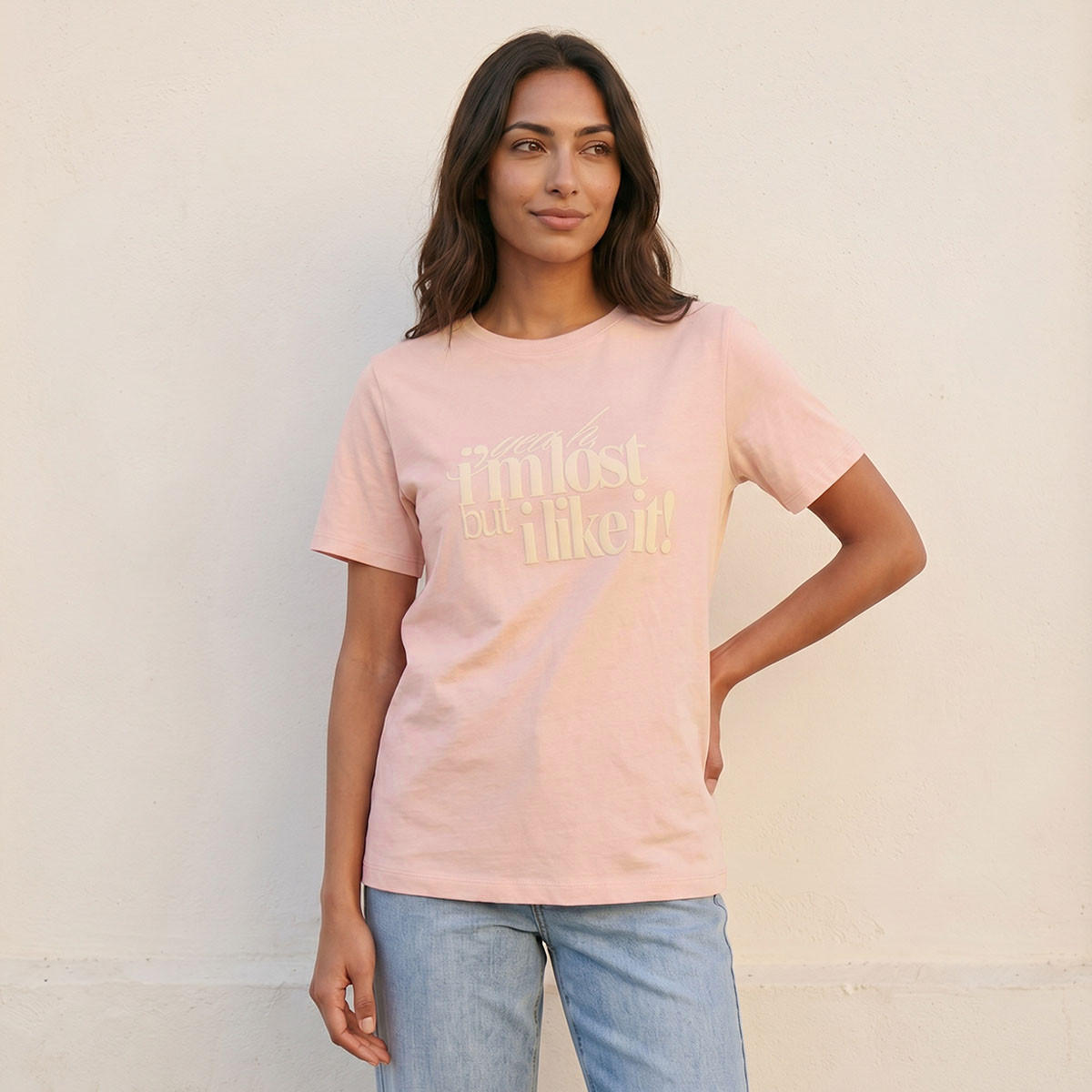 تيشيرت قطن بطبعات شعار من سبلاش بيزيك-women-clothing-tshirts-image-5
