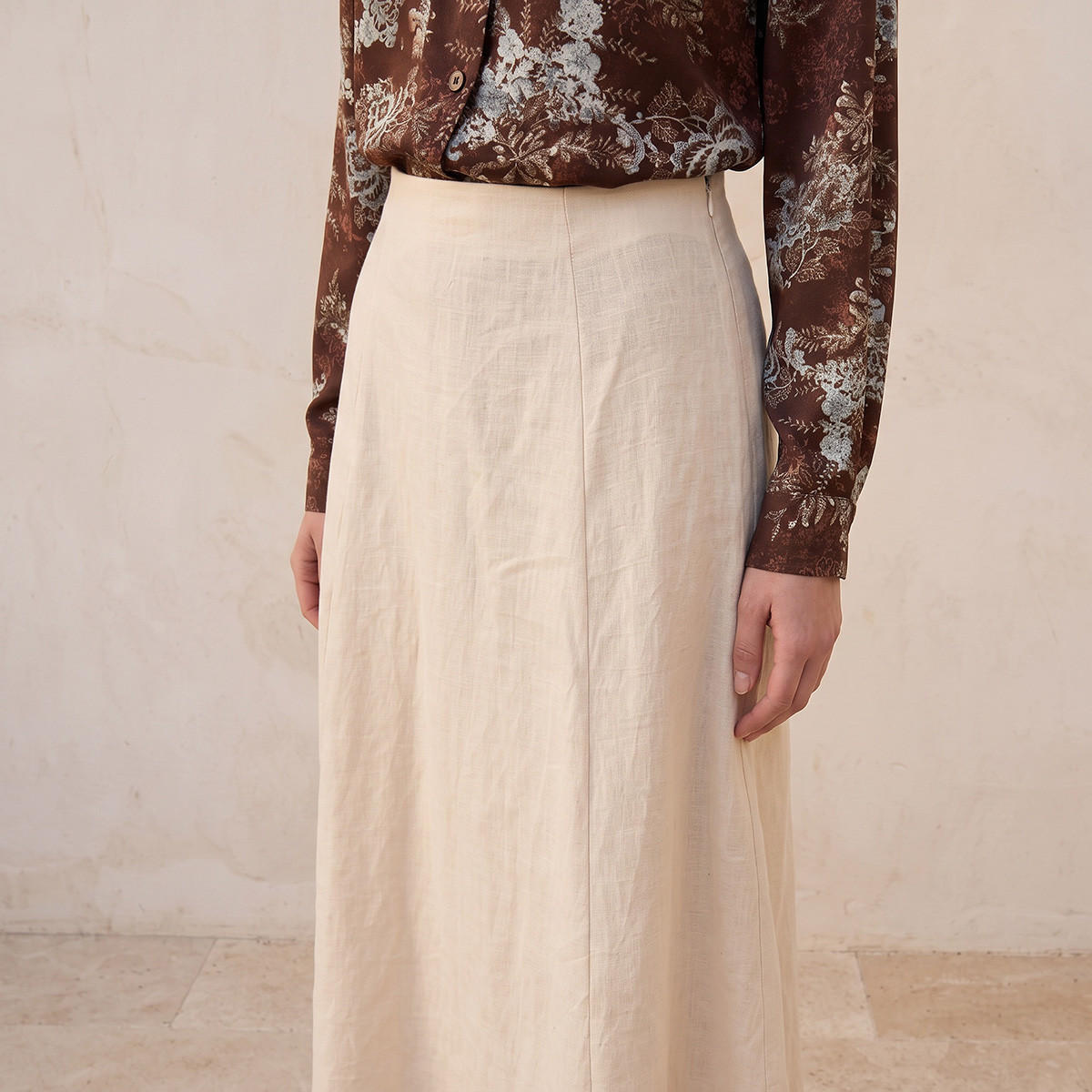 تنورة كتان إيه لاين من سبلاش بيسك-women-clothing-skirts-image-6
