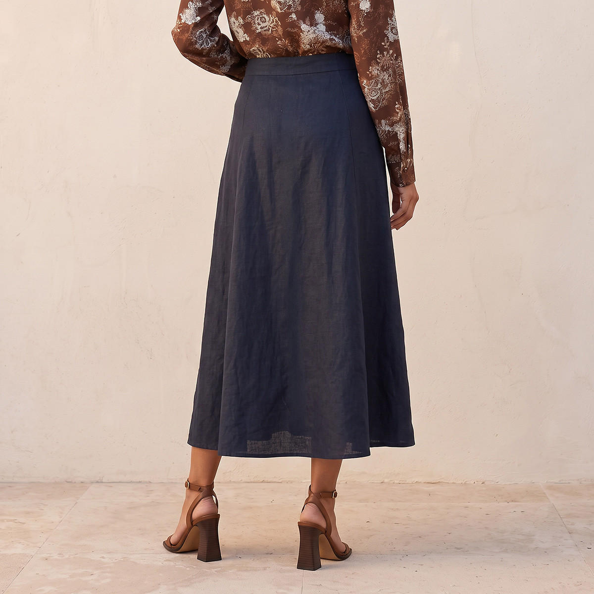 تنورة كتان إيه لاين من سبلاش بيسك-women-clothing-skirts-image-4