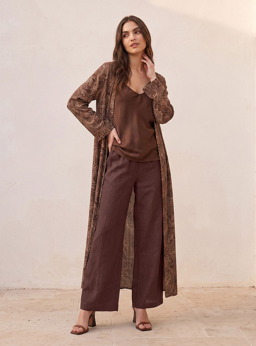 Splash Basic Wide Leg Linen Trousers-women-clothing-trousers-image-3