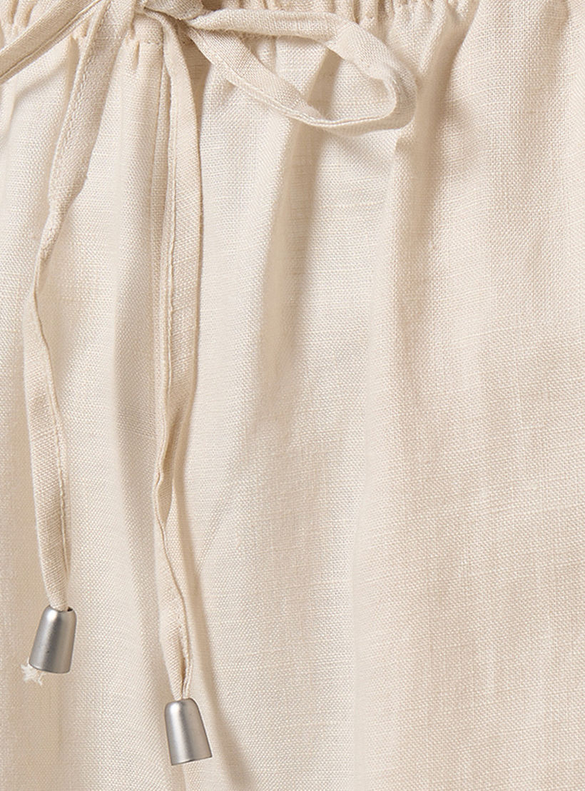 Splash Basic Wide Leg Linen Trousers-women-clothing-trousers-image-2