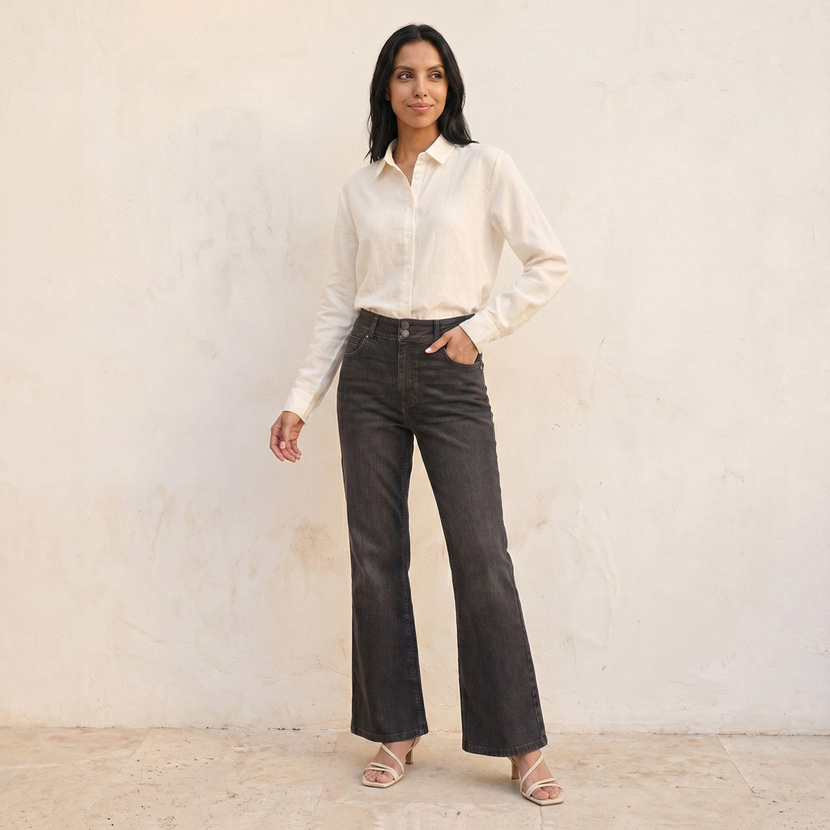 Splash Basic Collared Linen Shirt-women-clothing-shirtsandblouses-shirts-image-3